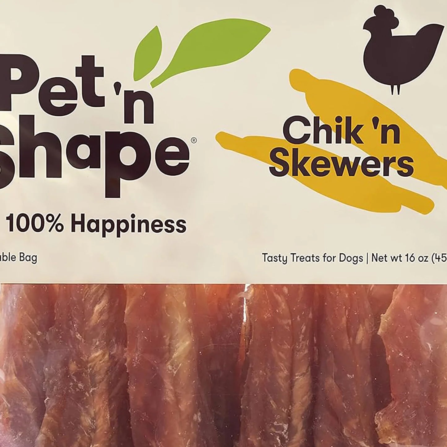 Chik 'N Skewers Dog Treats, 16 Oz Pet Treats in Resealable Bag