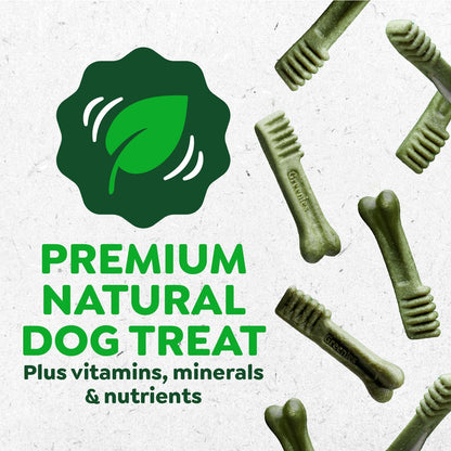 Veterinarian-Recommended Adult Natural Dental Dog Treats Petite Size, Original Flavor, 36 Oz. Pack, 60 Count