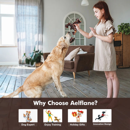 Dog Toys for Aggressive Chewers, Dog Chew Toys,Indestructible Dog Toys for Large Breed, Bacon Flavored