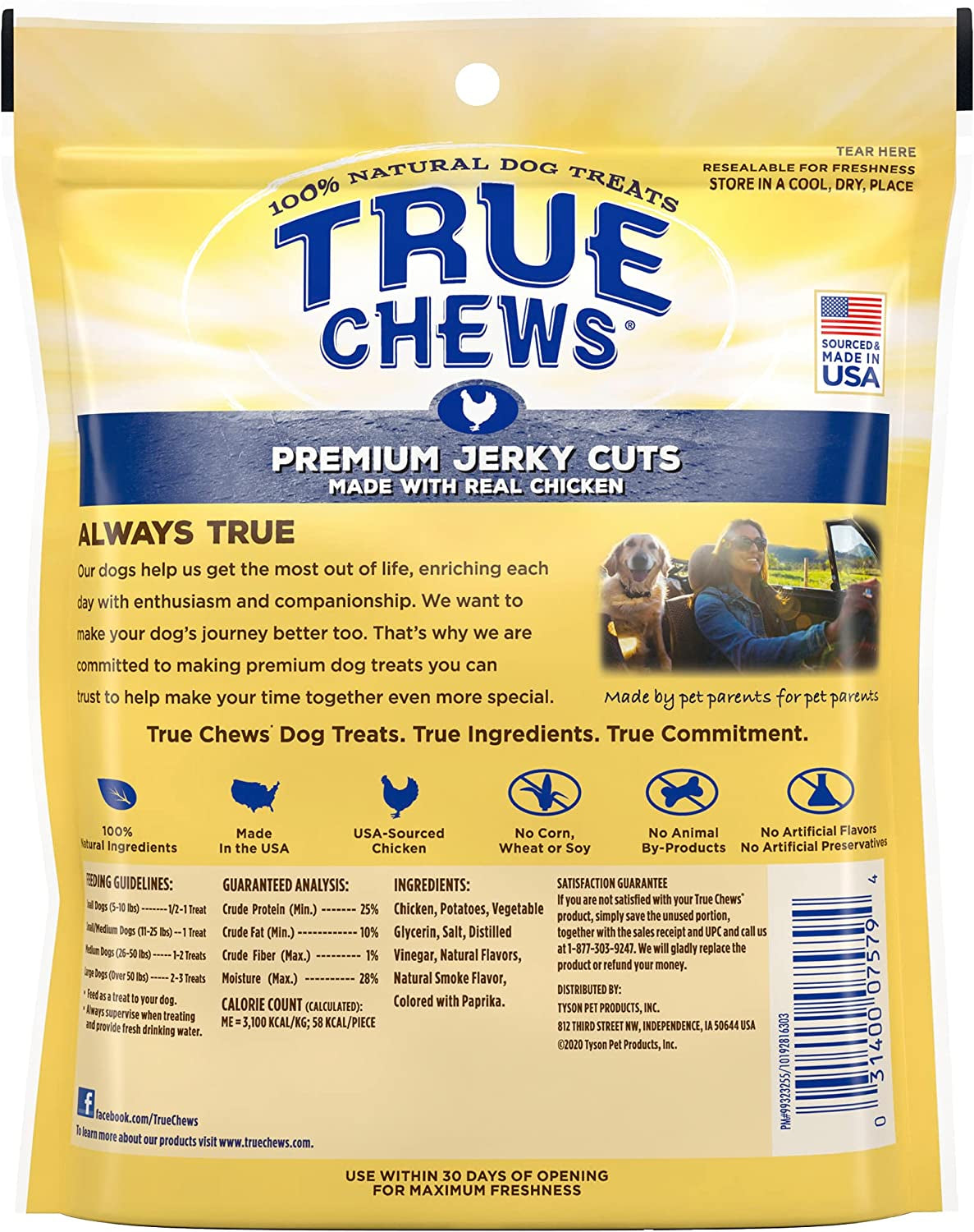 True Chews Premium Jerky Cuts Made with Real Chicken 4 Oz (019281-6303)