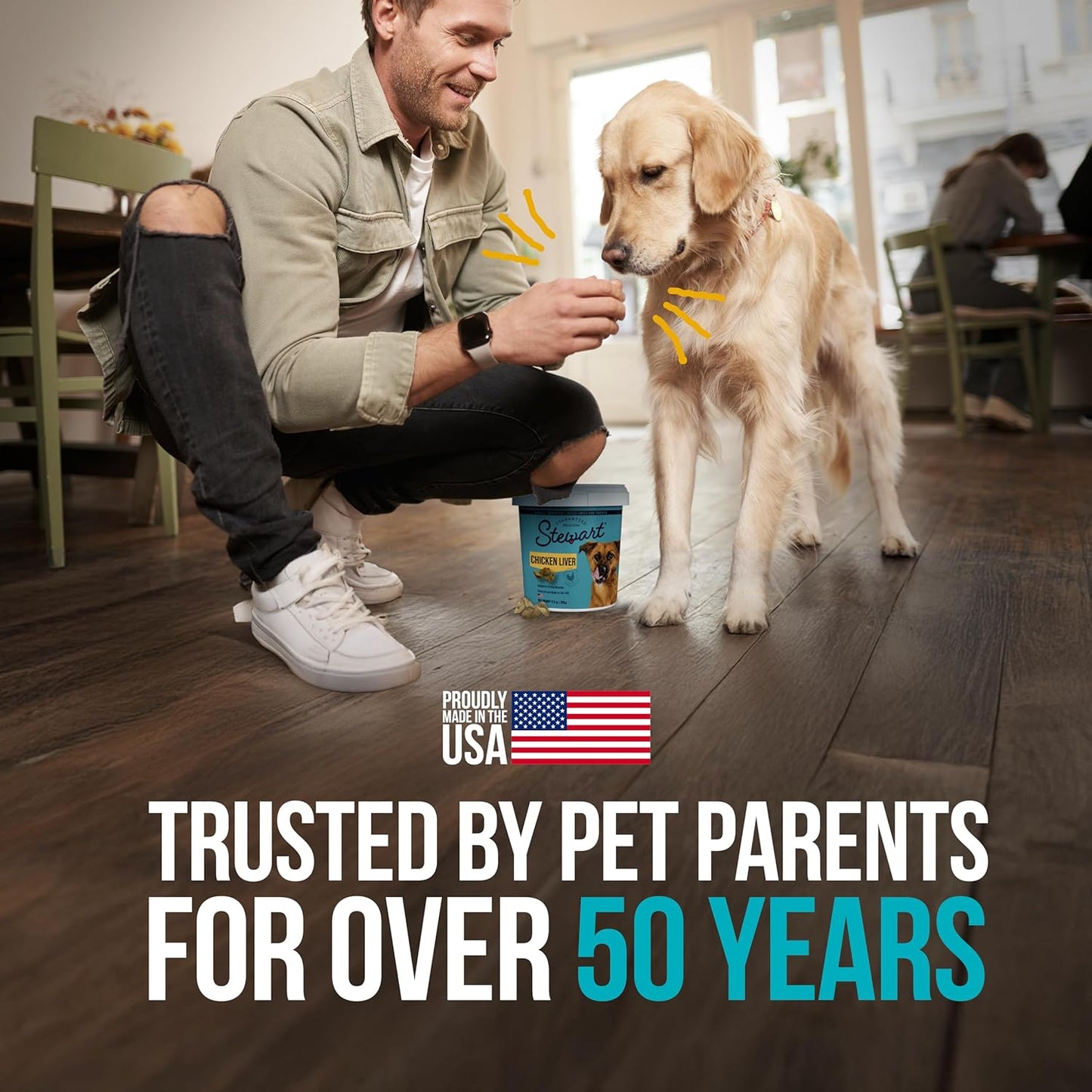 Chicken Liver Dog Treats, 1.5 Oz, ~25 Pieces, Freeze Dried Raw, Single Ingredient, 60% Protein Training Treats or Meal Topper in a Resealable Tub, Grain Free, Gluten Free