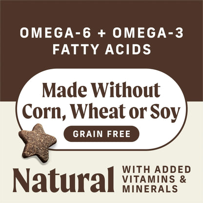 Power Bites Natural Soft and Chewy Real Meat Dog Treats, Grain Free Snack with Real Beef Recipe, 6 Oz. Bag