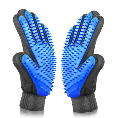 Pet Dog Grooming Gloves Brush Hair Remover Mitt Massage Small Large Deshedding Supplies 1 Pair