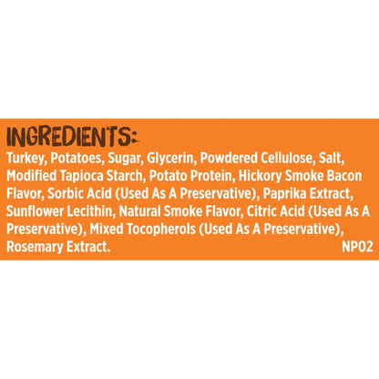 Rachael Ray  Turkey Bites Dry Dog Treats, Turkey & Hickory Smoke Bacon Soft Treats, 5 Oz. Pouch