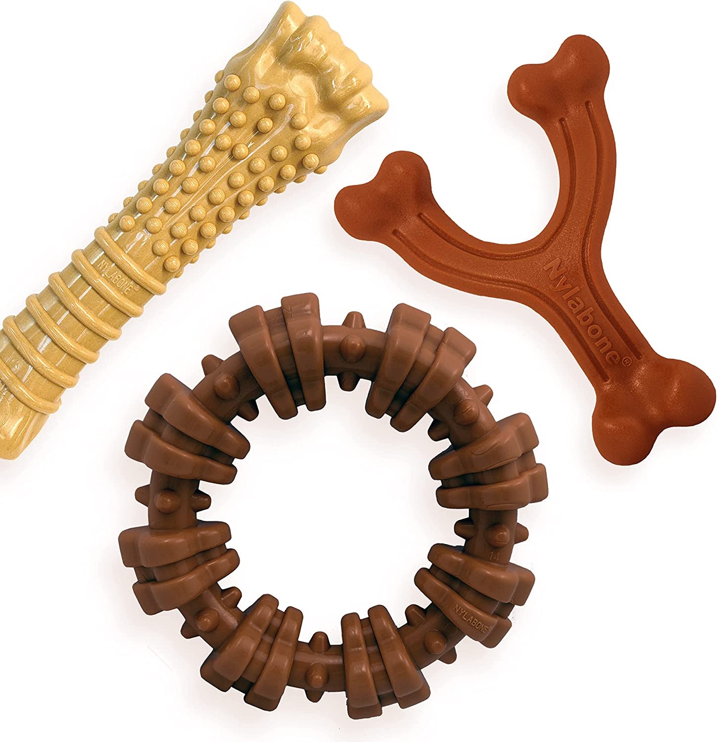 Customer Favorites Power Chew Toy Bundle for Dogs, Indestructible Dog Toys for Aggressive Chewers, Pack of 3 Dog Toys, Flavor Medley, Large Dogs - up to 50 Lbs, 3 Pack